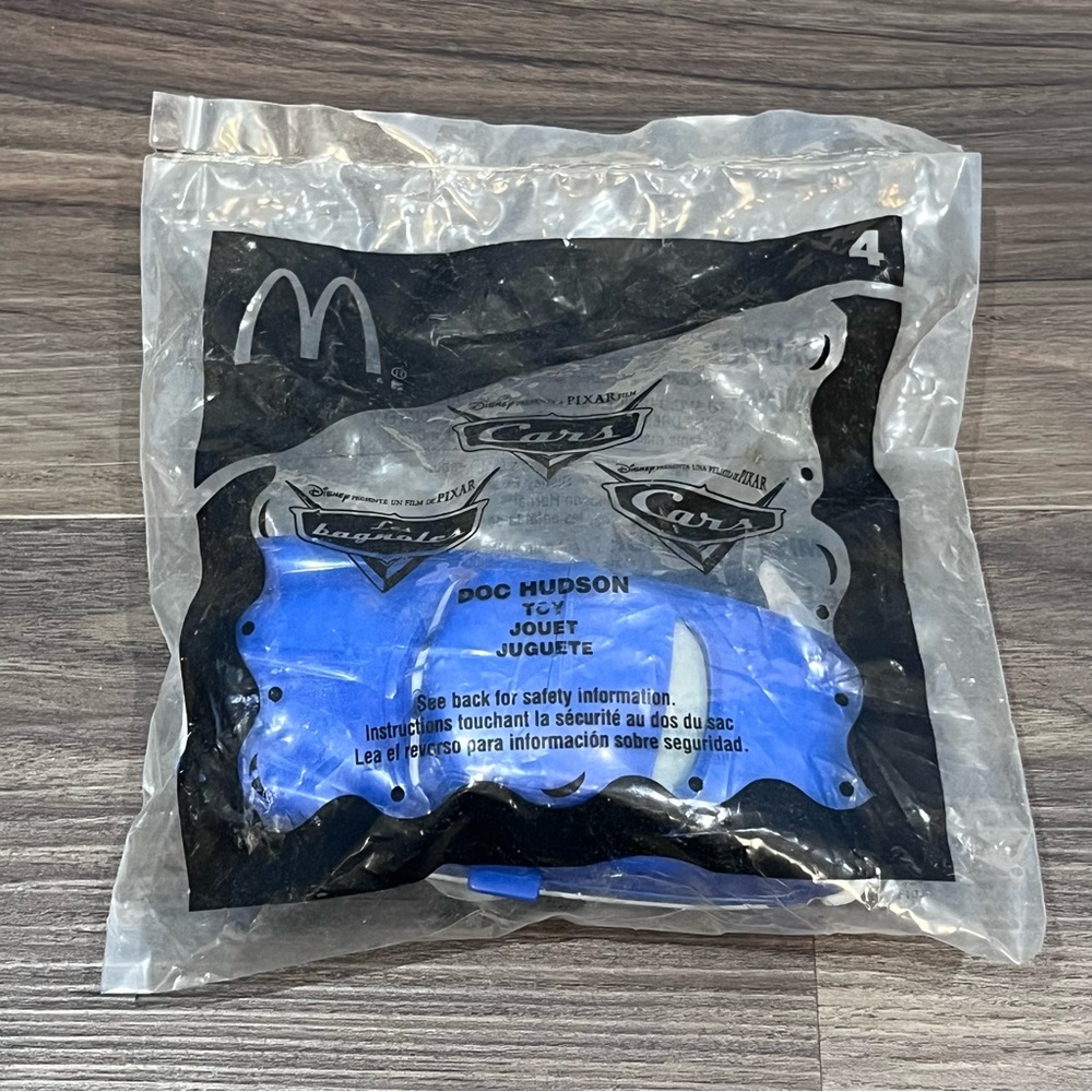 2006 McDonalds Happy Meal Toy Pixar Cars #4 Doc Hudson Sealed
